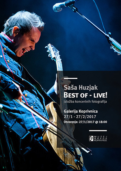 Poster for the exhibition "Best of - live!" <em>Photo: © Saša Huzjak</em>