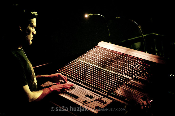 Sound engineer @ Tvornica kulture, Zagreb (Croatia), 21/01/2012 <em>Photo: © Saša Huzjak</em>