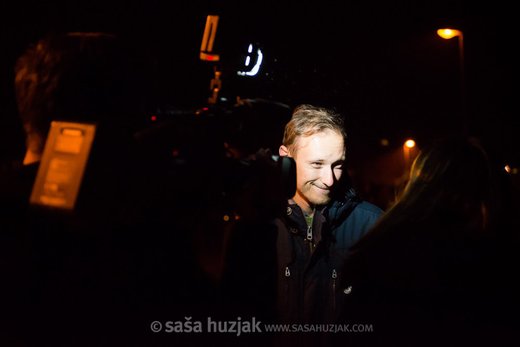 Josip Rotar from the Maribor's City Council giving an interview @ Ruše, 28/11/2014 <em>Photo: © Saša Huzjak</em>