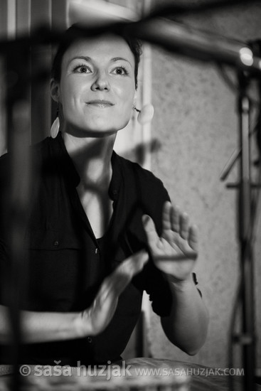 Karolina Bucka Kustec (Djembabe) @ Glas podzemlja (Voice of undergound), Maribor (Slovenia), 08/12/2015 <em>Photo: © Saša Huzjak</em>
