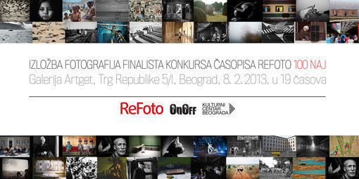 ReFoto 100 naj exhibition invitation