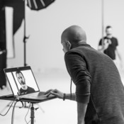 Pandora - Art of Pole studio photoshoot BTS <em>Photo: &copy; Neža Jančič</em>