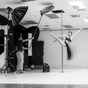 Pandora - Art of Pole studio photoshoot BTS <em>Photo: &copy; Neža Jančič</em>