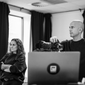 Pandora - Art of Pole studio photoshoot BTS <em>Photo: &copy; Neža Jančič</em>