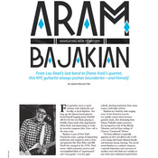 My photo of Aram Bajakian in Premier Guitar magazine, issue August 2014 <em>Photo: © Saša Huzjak</em>