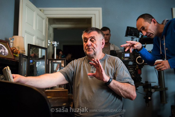 Director Rajko Grlić and DoP Branko Linta planning the next scene (behind the scenes) <em>Photo: © Saša Huzjak</em>