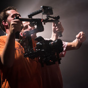 Director Tomaž Praunseis and gimbal operator Rok Frešer <em>Photo: © Saša Huzjak</em>