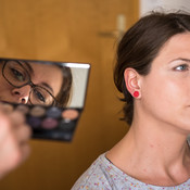 Franja Kočnik studio shoot, behind the scenes <em>Photo: © Saša Huzjak</em>