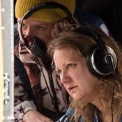 Director Tijana Zinajić (on right) and actress Vesna Pernarčič checking the filmed footage (behind the scenes) <em>Photo: © Saša Huzjak</em>