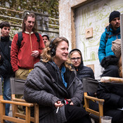 Director Tijana Zinajić an the part of the crew on the set (behind the scenes) <em>Photo: © Saša Huzjak</em>