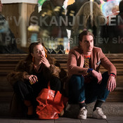 Liza Marijina and Jure Henigman on set (behind the scenes) <em>Photo: © Saša Huzjak</em>