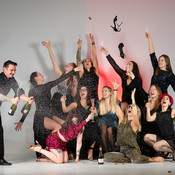 Pandora - Art of Pole team - New Years Edition :) <em>Photo: &copy; Saša Huzjak</em>