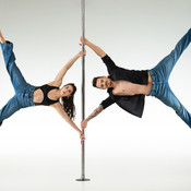 Pole dance studio photoshoot: Tineja & Nino <em>Photo: &copy; Saša Huzjak</em>