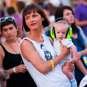 Probably the youngest visitor @ Terraneo festival 2011, ex vojarna Bribirski knezovi, Šibenik (Croatia), 09/08 > 13/08/2011 <em>Photo: © Saša Huzjak</em>