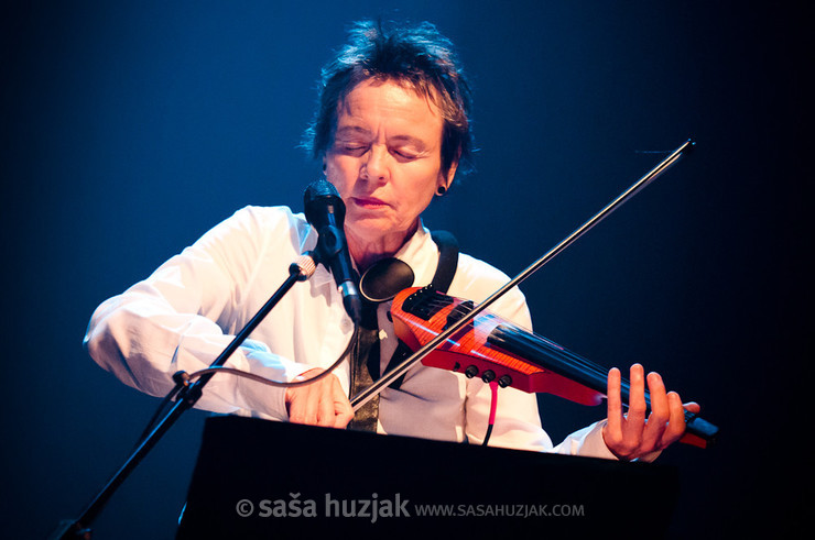 Laurie Anderson @ Dvorana Tabor, Maribor (Slovenia), 01/06/2012 <em>Photo: © Saša Huzjak</em>