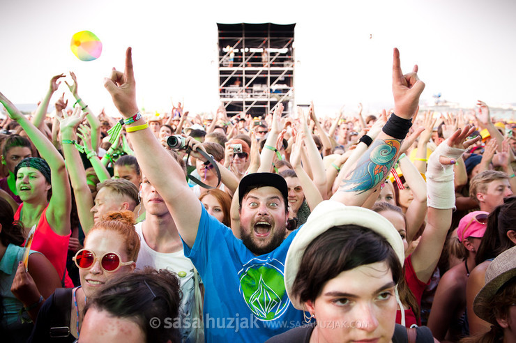 Happy fan @ Bažant Pohoda festival, Trenčín (Slovakia), 2012 <em>Photo: © Saša Huzjak</em>