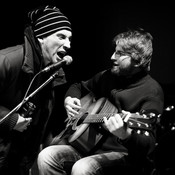 Fan with Tadej Vesenjak on stage @ Pekarna, Dvorana Gustaf, Maribor (Slovenia), 22/12/2012 <em>Photo: © Saša Huzjak</em>