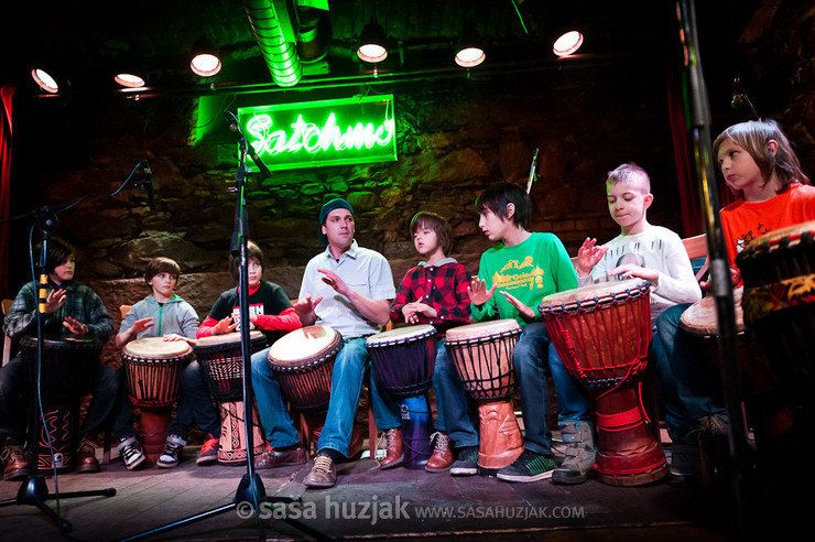 Drummers of Plesna izba Maribor @ Jazz klub Satchmo, Maribor (Slovenia), 07/02/2013 <em>Photo: © Saša Huzjak</em>