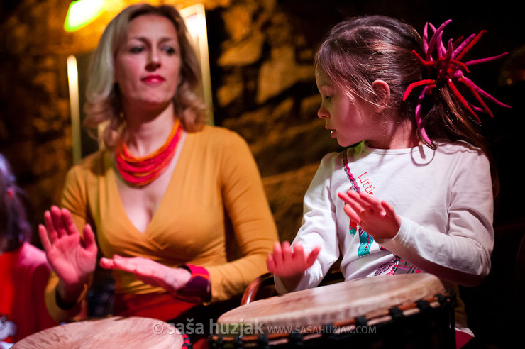 Drummers of Plesna izba Maribor @ Jazz klub Satchmo, Maribor (Slovenia), 07/02/2013 <em>Photo: © Saša Huzjak</em>