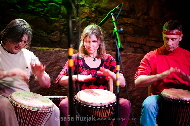 Drummers of Plesna izba Maribor @ Jazz klub Satchmo, Maribor (Slovenia), 07/02/2013 <em>Photo: © Saša Huzjak</em>