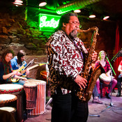 Sabir Mateen with Maribor's musicians @ Jazz klub Satchmo, Maribor (Slovenia), 07/02/2013 <em>Photo: © Saša Huzjak</em>