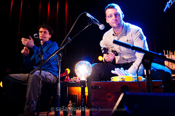 Jure Longyka + Boštjan Grubar (Dan D) @ Kino Šiška, Ljubljana (Slovenia), 09/03/2013 <em>Photo: © Saša Huzjak</em>