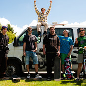 Tomaž and the team before the start @ Skejtaj s srcem, Dolga vas - Izola (Slovenia), 20/05 > 26/05/2013 <em>Photo: © Saša Huzjak</em>