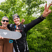 Tomaž and Mitja Duh, who ran 60 km from Trbovlje to Ljubljana that day, to support Tomaž and our project @ Skejtaj s srcem, Dolga vas - Izola (Slovenia), 20/05 > 26/05/2013 <em>Photo: © Saša Huzjak</em>