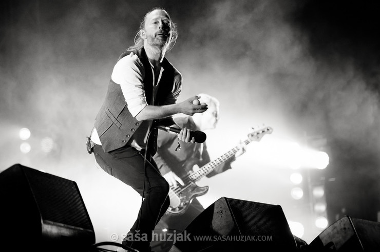 Thom Yorke and Flea (Atoms For Peace) @ Bažant Pohoda festival, Trenčín (Slovakia), 2013 <em>Photo: © Saša Huzjak</em>