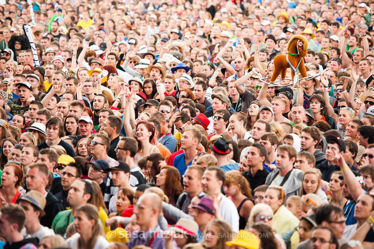 Crowd at the festival @ Bažant Pohoda festival, Trenčín (Slovakia), 11/07 > 13/07/2013 <em>Photo: © Saša Huzjak</em>