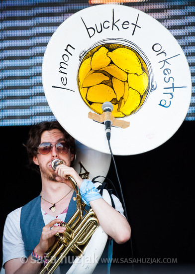 The Lemon Bucket Orkestra @ Bažant Pohoda festival, Trenčín (Slovakia), 11/07 > 13/07/2013 <em>Photo: © Saša Huzjak</em>