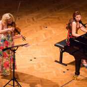 Urška Orešič, voice, piano; Barbara Upelj, violin @ Festival Lent, Maribor (Slovenia), 20/06 > 05/07/2014 <em>Photo: © Saša Huzjak</em>