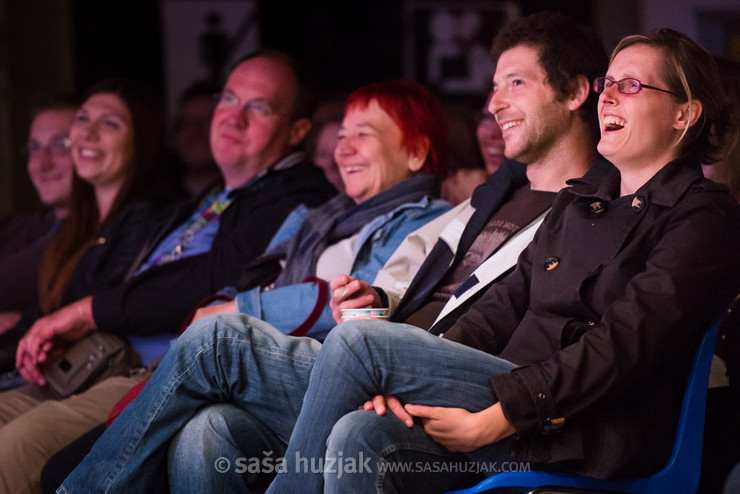 Audience enjoying stand-up comedy @ Festival Lent, Maribor (Slovenia), 20/06 > 05/07/2014 <em>Photo: © Saša Huzjak</em>