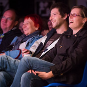 Audience enjoying stand-up comedy @ Festival Lent, Maribor (Slovenia), 20/06 > 05/07/2014 <em>Photo: © Saša Huzjak</em>