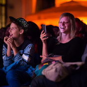 Audience enjoying stand-up comedy @ Festival Lent, Maribor (Slovenia), 20/06 > 05/07/2014 <em>Photo: © Saša Huzjak</em>