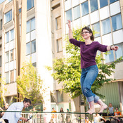 Slovenia Slack line Open 2014 @ Festival Lent, Maribor (Slovenia), 20/06 > 05/07/2014 <em>Photo: © Saša Huzjak</em>