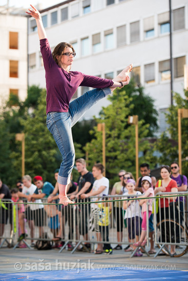 Slovenia Slack line Open 2014 @ Festival Lent, Maribor (Slovenia), 20/06 > 05/07/2014 <em>Photo: © Saša Huzjak</em>