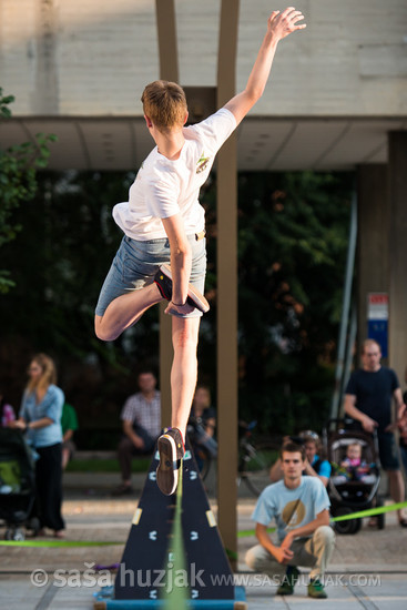 Slovenia Slack line Open 2014 @ Festival Lent, Maribor (Slovenia), 20/06 > 05/07/2014 <em>Photo: © Saša Huzjak</em>