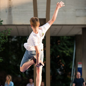 Slovenia Slack line Open 2014 @ Festival Lent, Maribor (Slovenia), 20/06 > 05/07/2014 <em>Photo: © Saša Huzjak</em>