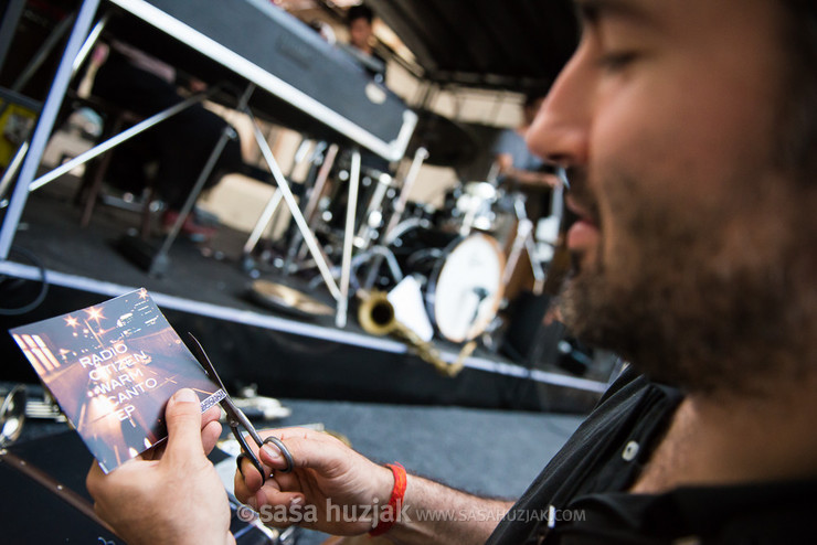 Radio Citizen, preparing for the gig @ Festival Lent, Maribor (Slovenia), 20/06 > 05/07/2014 <em>Photo: © Saša Huzjak</em>