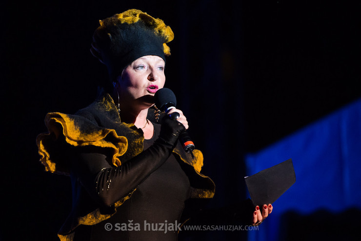 Irena Polak Fištravec, moderator of 26th Folkart @ Festival Lent, Maribor (Slovenia), 20/06 > 05/07/2014 <em>Photo: © Saša Huzjak</em>