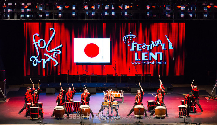 SANYO Daiko Dan (Hiroshima, Japan) @ Festival Lent, Maribor (Slovenia), 20/06 > 05/07/2014 <em>Photo: © Saša Huzjak</em>