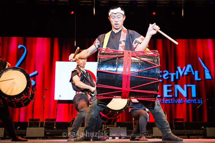 SANYO Daiko Dan (Hiroshima, Japan) @ Festival Lent, Maribor (Slovenia), 20/06 > 05/07/2014 <em>Photo: © Saša Huzjak</em>