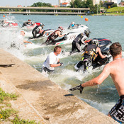 Jet ski Alpe Adria Tour 2014 @ Festival Lent, Maribor (Slovenia), 20/06 > 05/07/2014 <em>Photo: © Saša Huzjak</em>