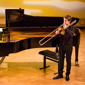 Jure Medvešek, trombone @ Festival Lent, Maribor (Slovenia), 20/06 > 05/07/2014 <em>Photo: © Saša Huzjak</em>