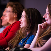 Audience enjoying stand-up comedy @ Festival Lent, Maribor (Slovenia), 20/06 > 05/07/2014 <em>Photo: © Saša Huzjak</em>