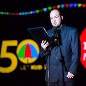 Marko Perger, the president of KUD Študent - Mosaic of History: 50 years of KUD Študent @ Festival Lent, Maribor (Slovenia), 20/06 > 05/07/2014 <em>Photo: © Saša Huzjak</em>