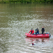 Marathon swimming (48 hours) @ Festival Lent, Maribor (Slovenia), 20/06 > 05/07/2014 <em>Photo: © Saša Huzjak</em>