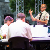 Big Band Orkestra Slovenske vojske (Big Band of the Slovenian Armed Forces Orchestra) @ Festival Lent, Maribor (Slovenia), 20/06 > 05/07/2014 <em>Photo: © Saša Huzjak</em>