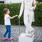 Living statue @ Festival Lent, Maribor (Slovenia), 20/06 > 05/07/2014 <em>Photo: © Saša Huzjak</em>